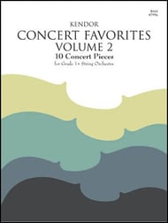 Kendor Concert Favorites - Volume 2 String Bass string method book cover Thumbnail
